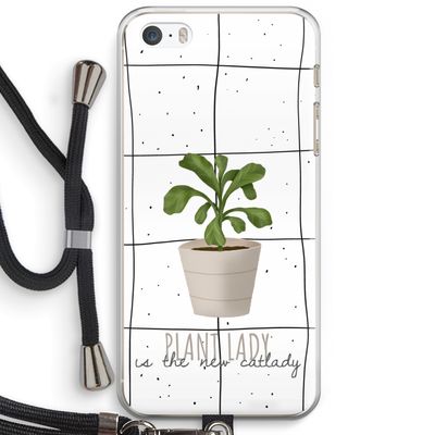 Kamerplant op vensterruit: iPhone 5 / 5S / SE Transparant Hoesje met koord