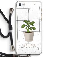 Kamerplant op vensterruit: iPhone 5 / 5S / SE Transparant Hoesje met koord