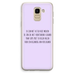 Regenboog: Samsung Galaxy J6 (2018) Transparant Hoesje