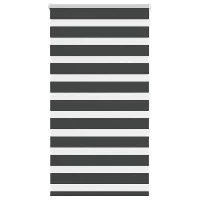 Zebra rolgordijn 85x150 cm stofbreedte 80,9 cm zwart