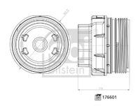 Deksel, oliefilterbehuizing 176601 Deksel, oliefilterbehuizing 176601