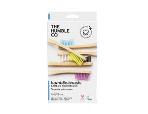 The Humble Co. Tandenborstels bamboe - soft - 5 stuks