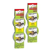 Mierenlokdoosjes - 6x stuks - 7,5 x 7,5 x 2,5 cm- ongedierte bestrijding - tegen mieren - lokstof