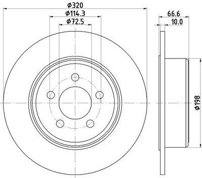 Remschijf Gecoat 55348PRO 8DD355117411