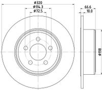Remschijf Gecoat 55348PRO 8DD355117411