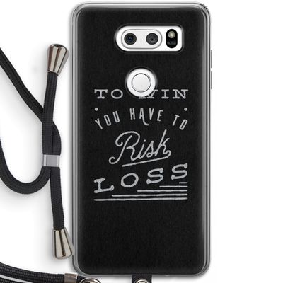Risk loss: LG V30 Transparant Hoesje met koord