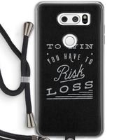Risk loss: LG V30 Transparant Hoesje met koord
