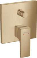 Hansgrohe Metropol ééngreeps badmengkraan afbouwdeel met rechte greep, Brushed Bronze