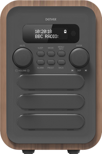 Denver DAB-48GREY radio Persoonlijk Digitaal Grijs, Hout