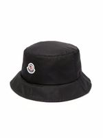 Moncler Enfant bob à patch logo - Noir