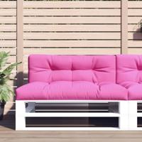Palletkussen 120x40x12 cm stof roze