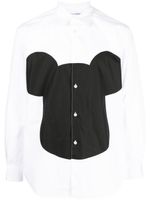 Comme Des Garçons Shirt chemise en coton à imprimé graphique - Blanc - thumbnail