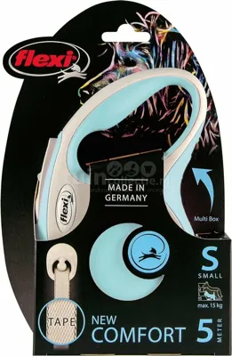 Flexi Rollijn Hondenriem New Comfort Licht Blauw S 5m