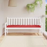 VidaXL Tuinbankkussen 180x50x7 cm oxford stof rood VidaXL Tuinbankkussen 180x50x7 cm oxford stof rood