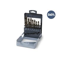 Beta 415CO/SP19 19-delig spiraalborenset met ronde schacht | HSS-CO 5% | volledig geslepen en glimmende afwerking - 004150421 004150421