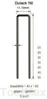 Dutack 11.1mm nieten | 40mm | 10.000 stuks - 5056042