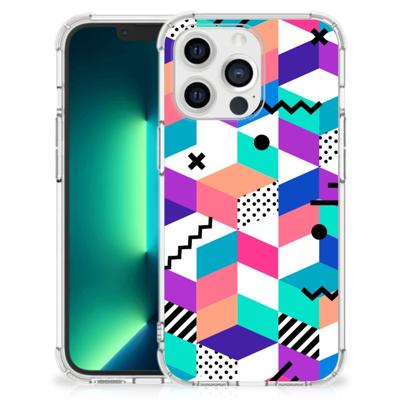iPhone 13 Pro Max Shockproof Case Blokken Kleurrijk iPhone 13 Pro Max Shockproof Case Blokken Kleurrijk