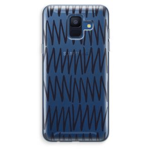 Marrakech Zigzag: Samsung Galaxy A6 (2018) Transparant Hoesje