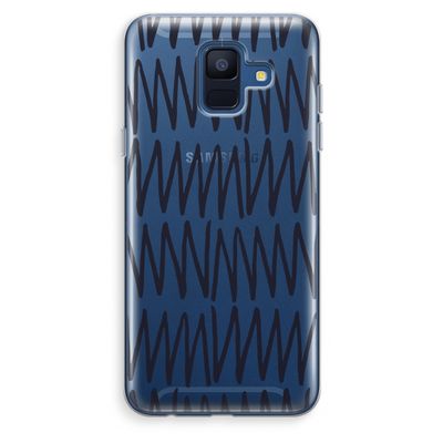 Marrakech Zigzag: Samsung Galaxy A6 (2018) Transparant Hoesje