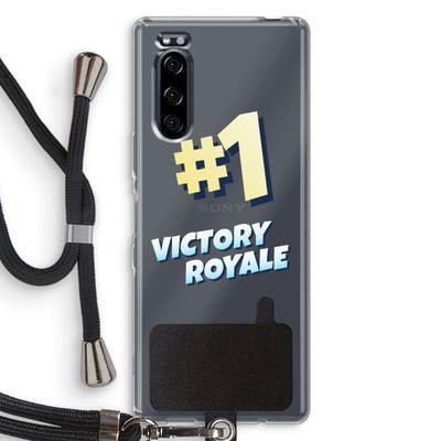 Victory Royale: Sony Xperia 5 Transparant Hoesje met koord
