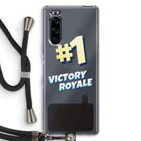Victory Royale: Sony Xperia 5 Transparant Hoesje met koord