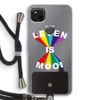 Het Leven Is Mooi: Pixel 4a Transparant Hoesje met koord