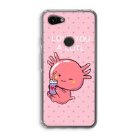 Love You A Lotl: Google Pixel 3a Transparant Hoesje