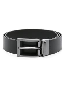 Karl Lagerfeld ceinture en cuir à logo embossé - Noir