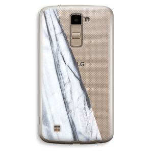 Gestreepte marmer: LG K10 (2016) Transparant Hoesje