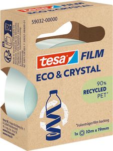 TESA Eco & Crystal Geschikt voor gebruik binnen 10 m Polyethyleentereftalaat (PET) Transparant
