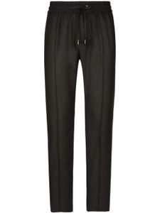 Dolce & Gabbana pantalon de jogging à coupe droite - Gris