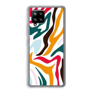 Colored Zebra: Samsung Galaxy A42 5G Transparant Hoesje