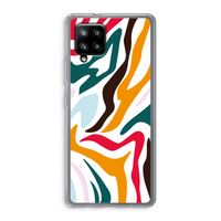 Colored Zebra: Samsung Galaxy A42 5G Transparant Hoesje