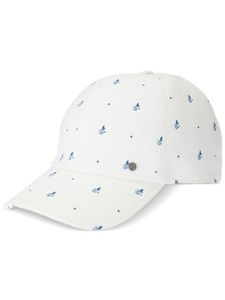 Maison Michel casquette Tiger à fleurs - Blanc