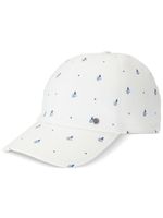 Maison Michel casquette Tiger à fleurs - Blanc