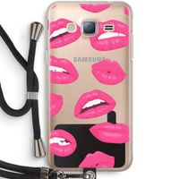 Bite my lip: Samsung Galaxy J3 (2016) Transparant Hoesje met koord