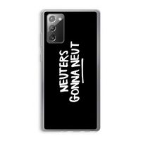 Neuters (zwart): Samsung Galaxy Note 20 / Note 20 5G Transparant Hoesje