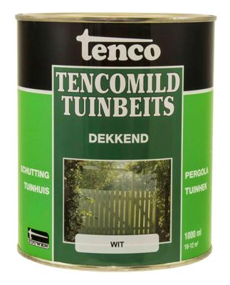 Dekkend wit 1l mild verf/beits - Tenco
