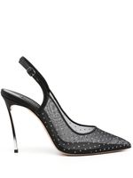 Casadei Blade Vanity 115mm slingback pumps - Noir - thumbnail