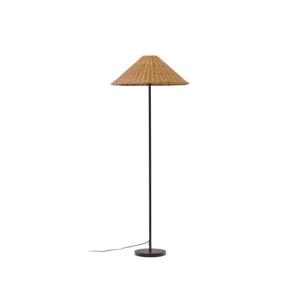 Kave Home Vloerlamp Urania 154cm, Rotan - Naturel