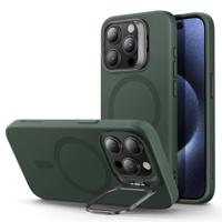 iPhone 15 Pro Max Cloud Soft Case with Stash Stand (HaloLock) - Green