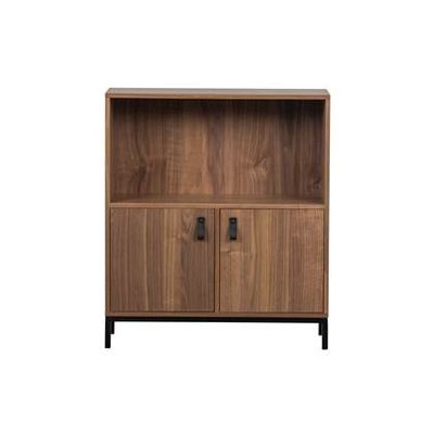 vtwonen Bookazine Low Boekenkast - Noten - 81x81x35 vtwonen Bookazine Low Boekenkast - Noten - 81x81x35