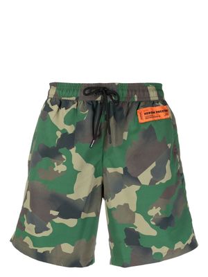 Heron Preston short de bain à patch logo - Vert