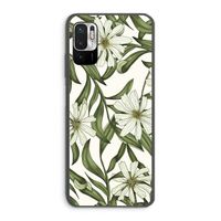 Wit bloemenpatroon: Xiaomi Redmi Note 10 5G Transparant Hoesje