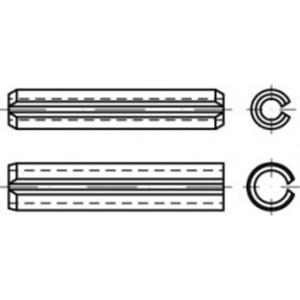 TOOLCRAFT TO-5434371 Spanstiften Verenstaal 50 stuk(s)