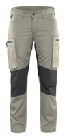 Blåkläder Dames Service werkbroek Stretch 71591845 | Stone/Zwart | Maat 32 - 7330509500774