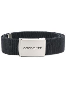 Carhartt WIP ceinture à boucle à logo gravé - Noir