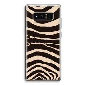 Arizona Zebra: Samsung Galaxy Note 8 Transparant Hoesje