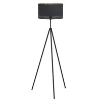 EGLO Esteperra - Staande lamp - E27 - 140,5 cm - Zwart - thumbnail