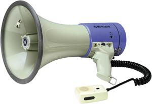 Monacor TM-27 Megafoon Met geluiden, Met handmicrofoon